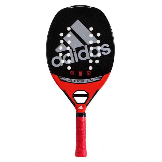 RAQUETE ADIDAS BEACH TENNIS METALBONE TEAM H24 - PRETO/VERMELHO